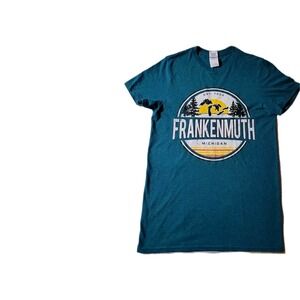 Frankenmuth Michigan Shirt Green Men's Size Small